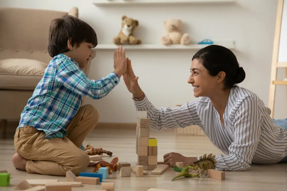 can my ex leave my child with his wife